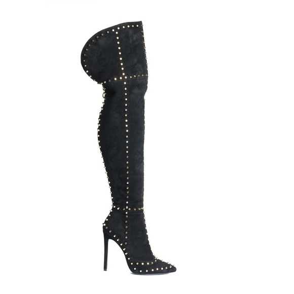Jennifer Lee Shoes - SOLD!!! Jennifer Lee Gold Studded Boots